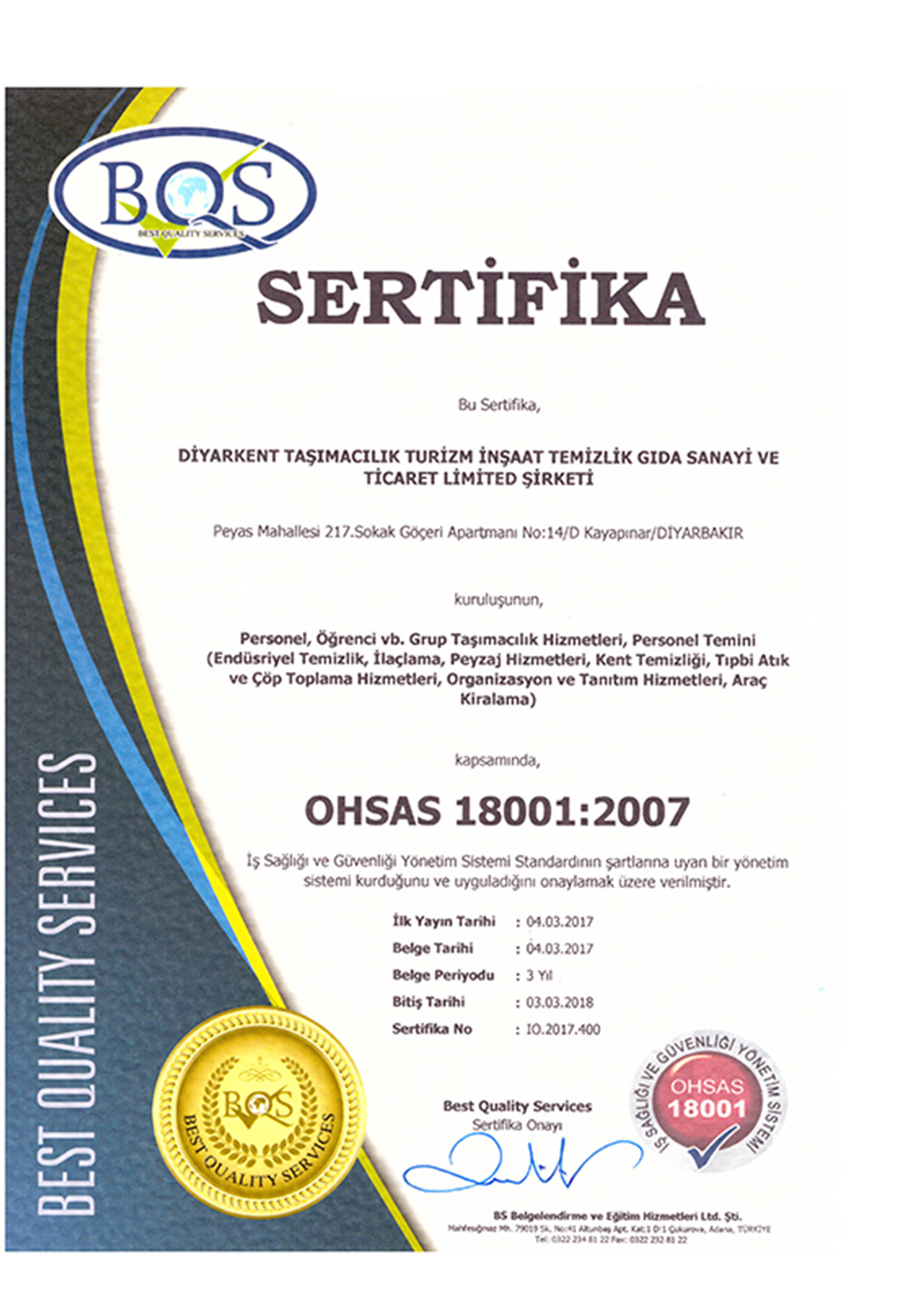 OHSAS 18001
